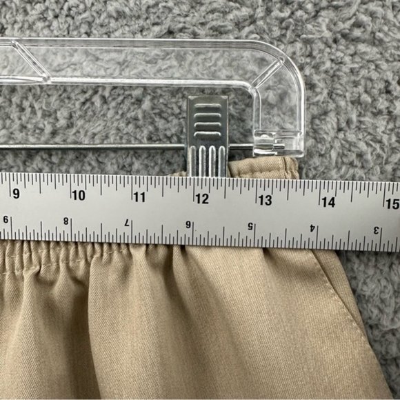 Vintage Alfred Dunner Pull On Elastic Straight Leg Pants Beige Women's Size 14 - Picture 7 of 9